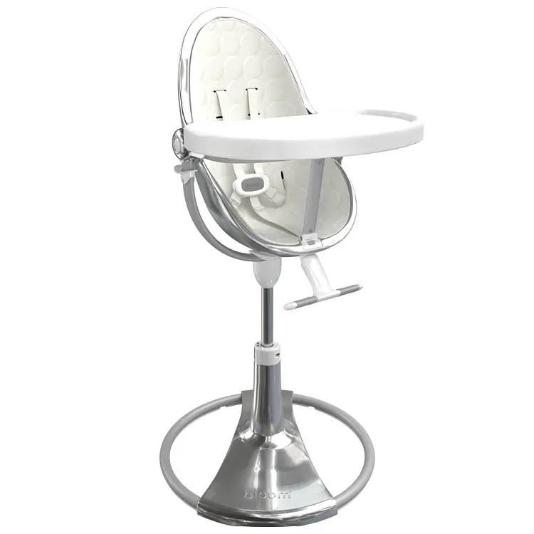 Стульчик для кормления Bloom Fresco Silver/Coconut white (E10535-S\U10543-CW) - фото 2