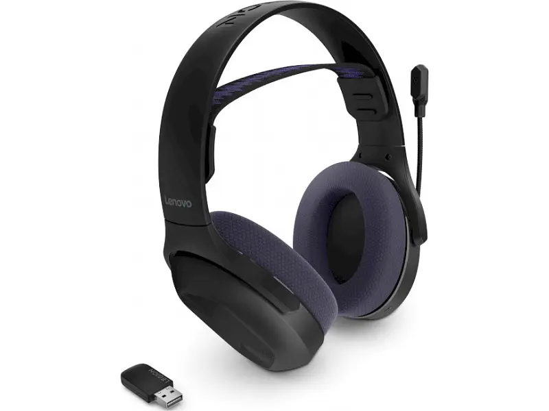 Навушники з мікрофоном Lenovo Legion H410 Black/Purple (GXD1R34013) - фото 2