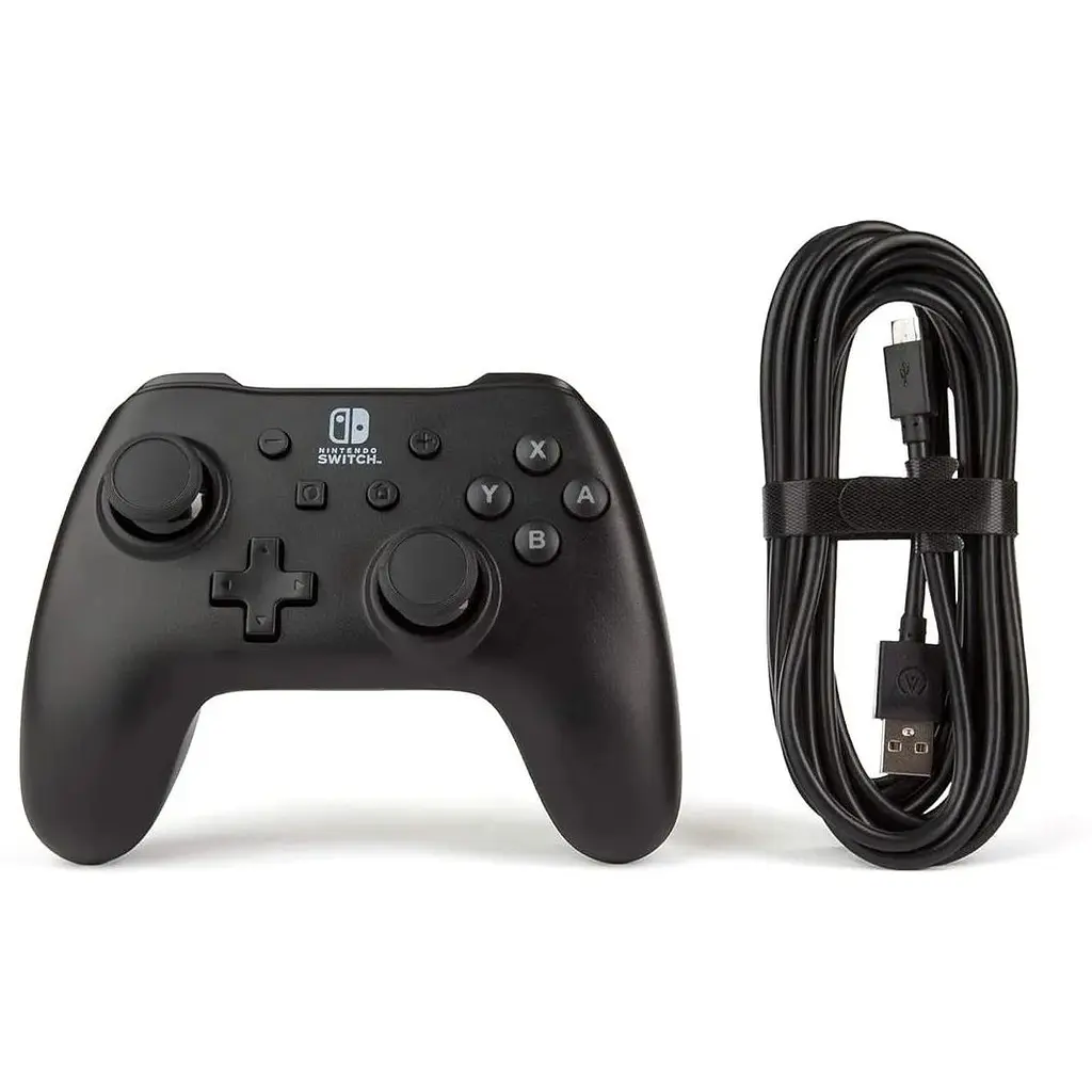Дротовий контролер PowerA Nintendo Switch - чорний, знімний 10-футовий USB-кабель, офіційна ліцензія Nintendo - фото 7