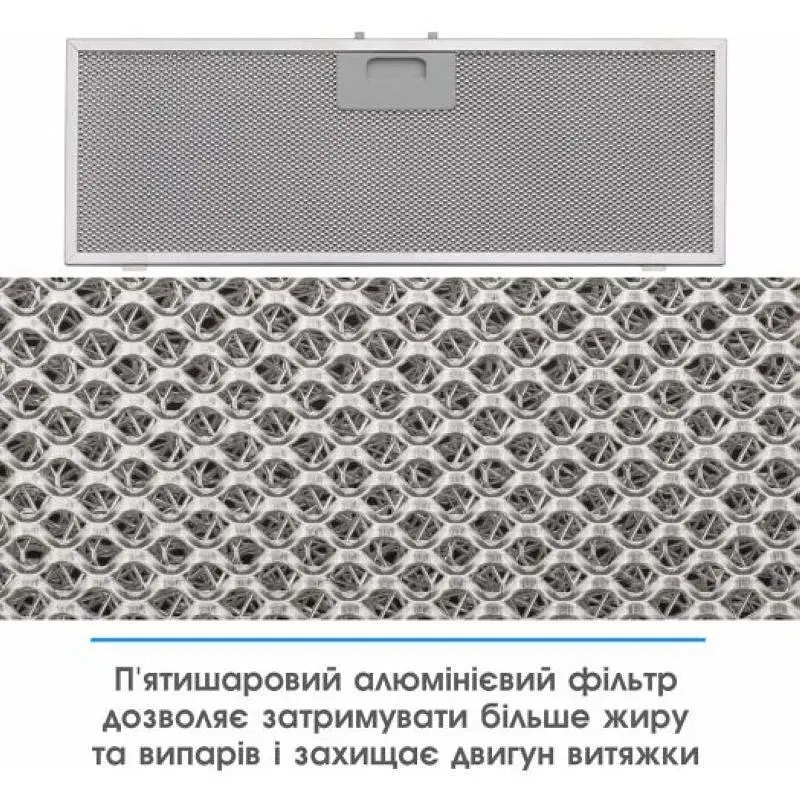Витяжка ELEYUS GEMINI 1200 LED 70 WH - фото 4
