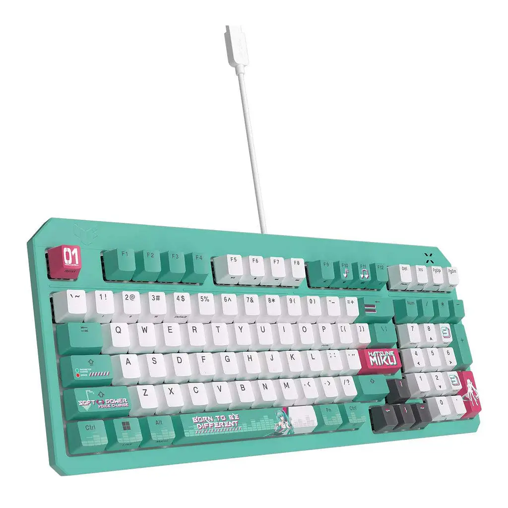 Клавиатура Asus TUF Gaming K3 Gen II Hatsune Miku Edition (US/PBT) - фото 3