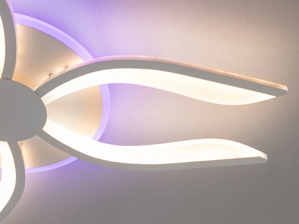 Люстра стельова LED Diasha 2481/6WH, 60W, 3200K-6500K, білий акрил, сучасний стиль, з пультом, для дому - фото 5