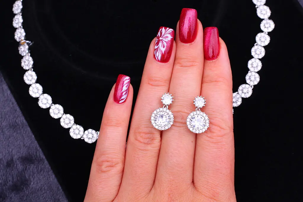 Комплект Кольє і сережки Xuping Jewelry Анабель сріблястий - фото 5