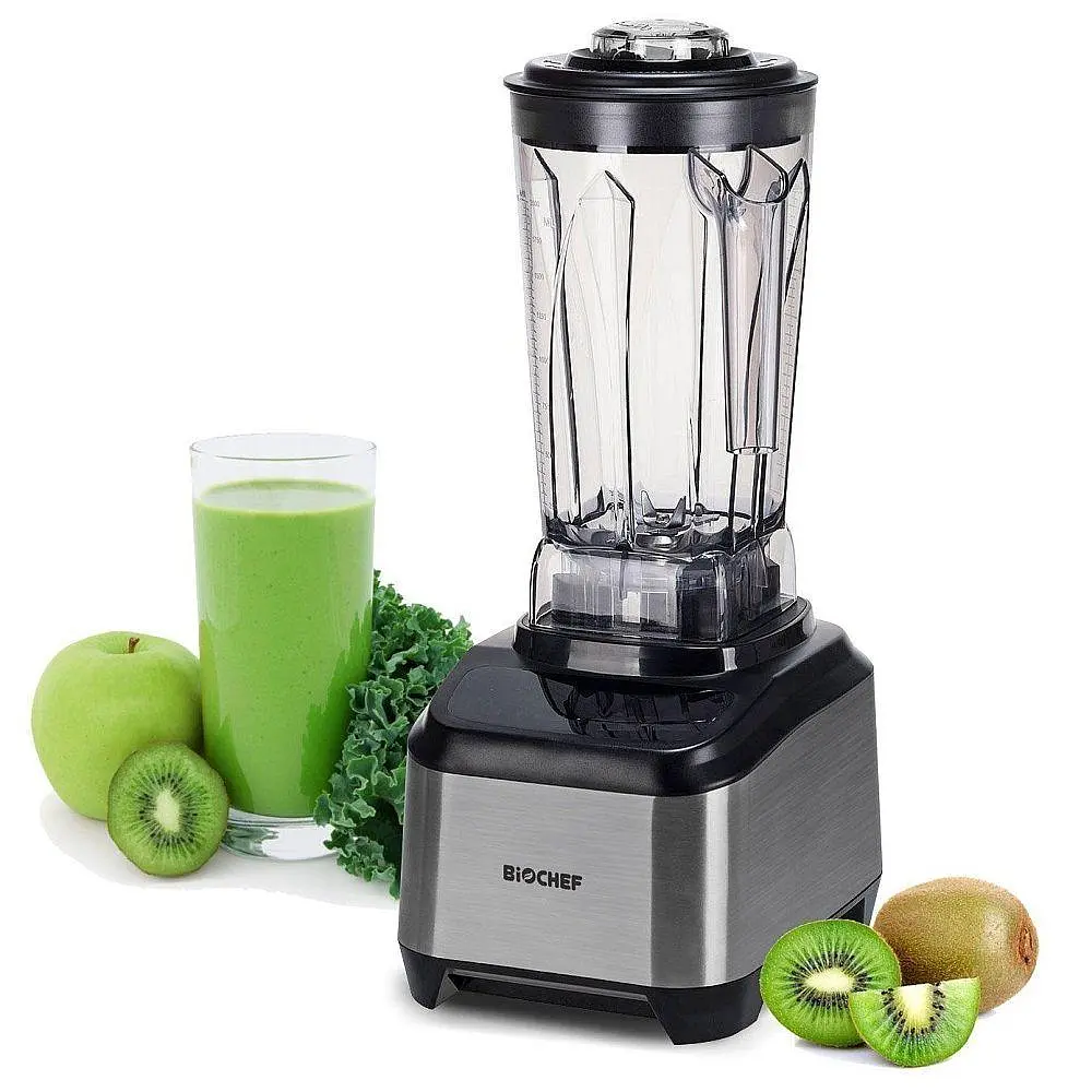 Блендер профессиональный BioChef Atlas Power Blender (Stainless Steel) самый бесшумный супер блендер, черный - фото 2