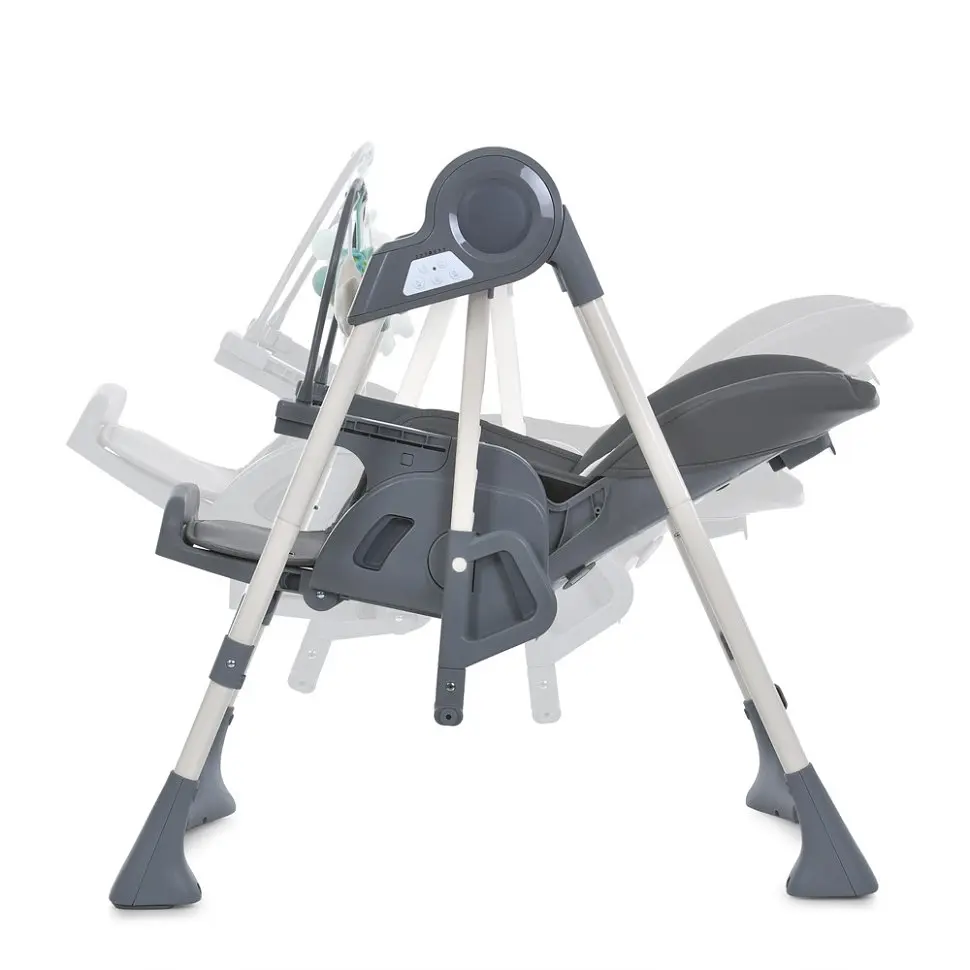 Стульчик-качалка для кормления El Camino SWAN ME 1087-G Dark Gray - фото 8