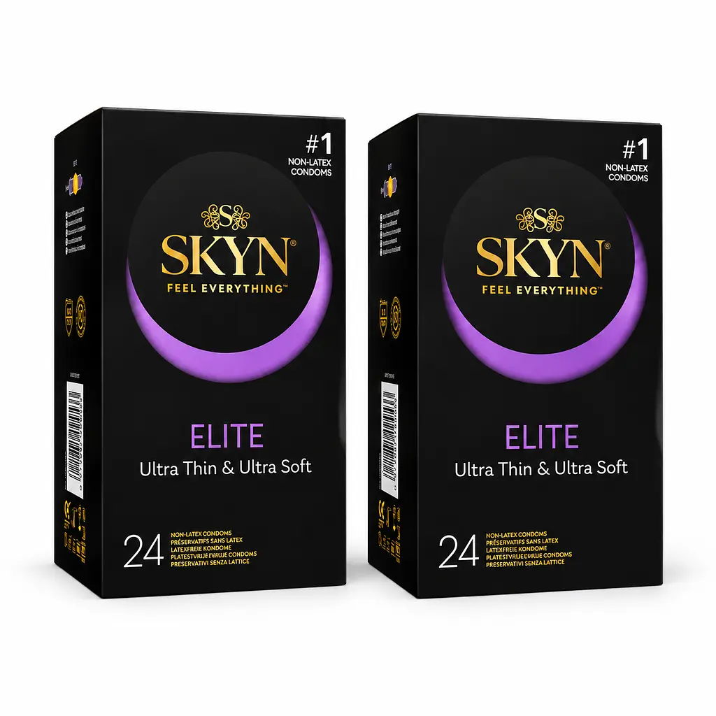 Презервативи Skyn Elite безлатексні 48 шт — ультратонкі поліізопренові презервативи з максимальними відчуттями