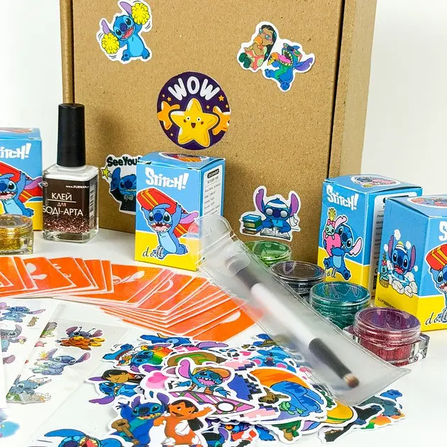 Набір для біо-тату "Wow Box Стіч " від Fresh Tattoo wow-box-stich-5 для 5 дітей - фото 4