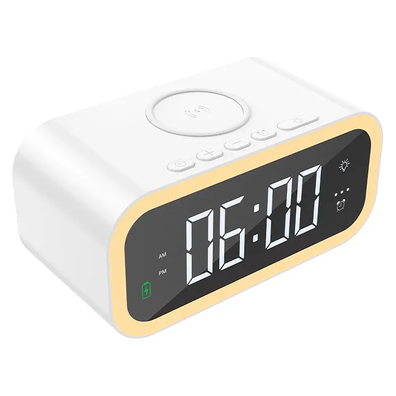 БЗП WIWU Wi-W015 2 in 1 Time Wireless Charger White - фото 2