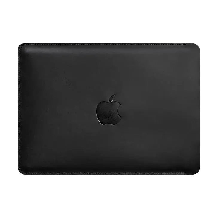 Кожаный чехол BlankNote для MacBook 15-16 Черный - фото 4