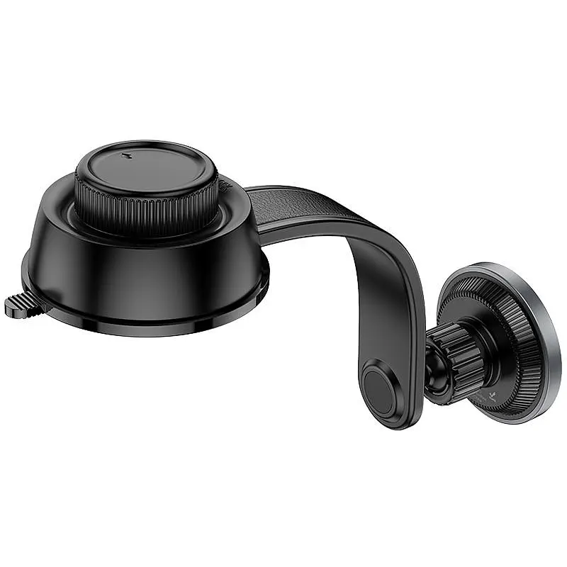Автодержатель Borofone BH123 Profit magnetic (center console) Black/Metal gray - фото 3