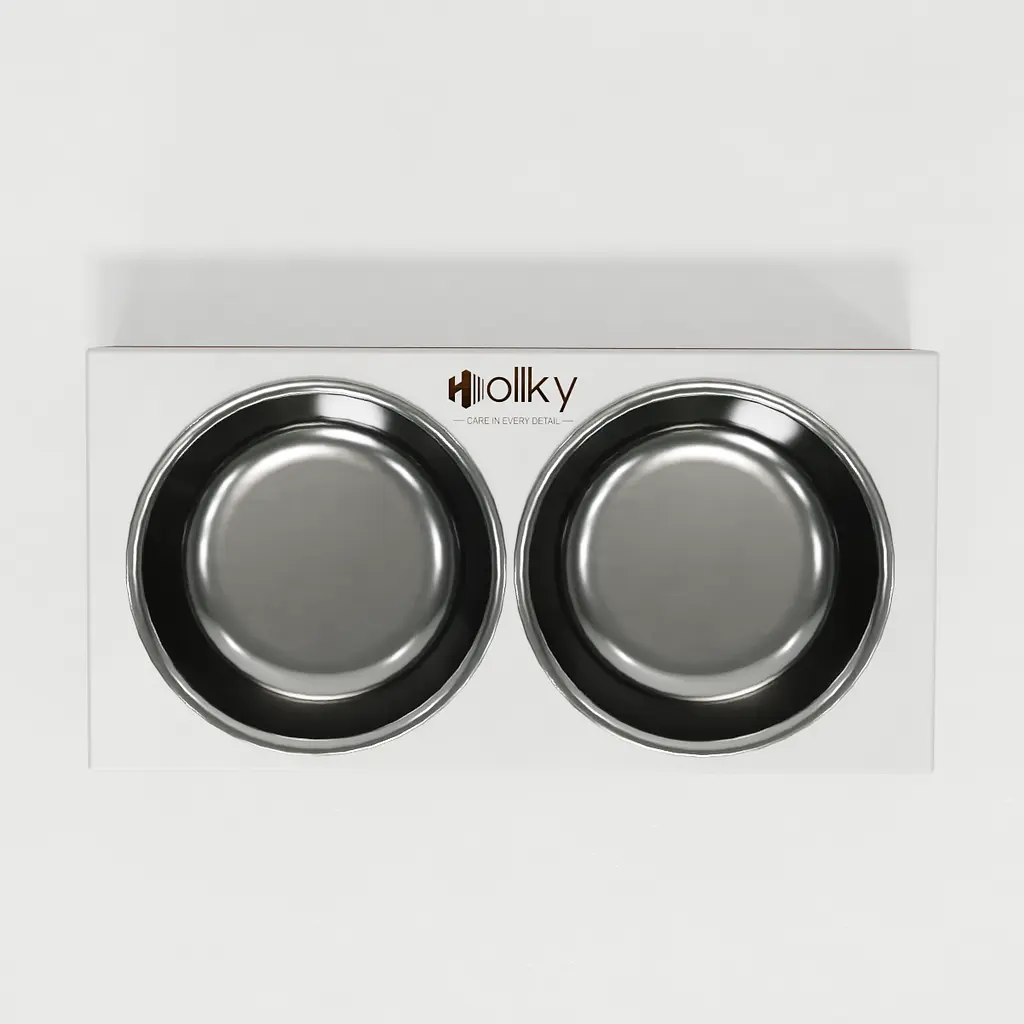 Hollky Base XS — миски на підставці для маленьких собак та котів (2 × 0,25 л) - фото 3