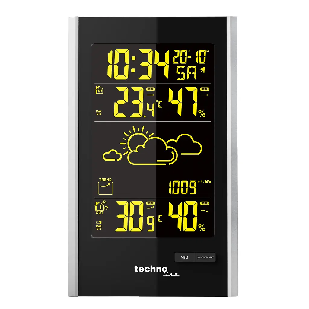 Метеостанция Technoline WS9060 Black/Silver (WS9060), Черный - фото 4