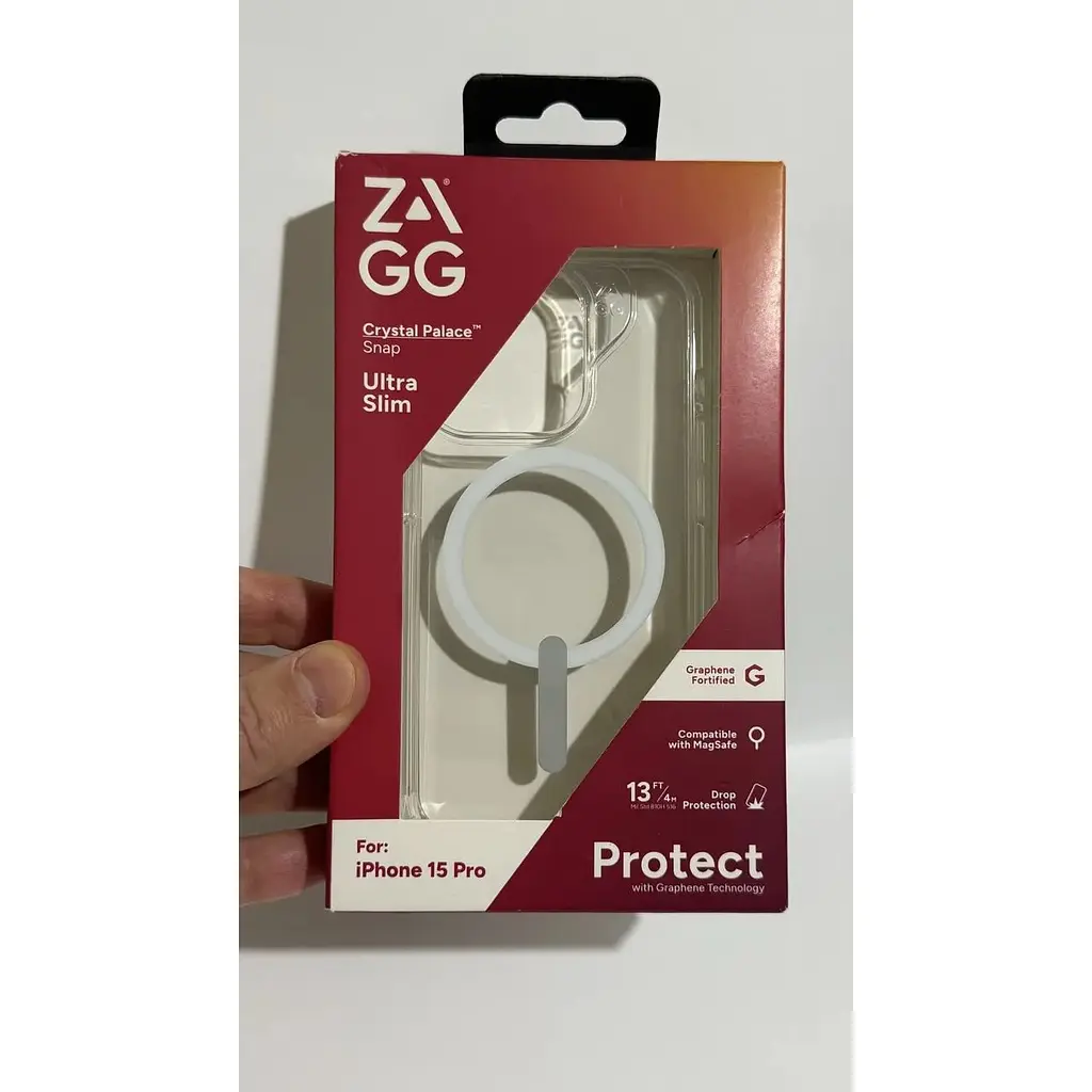 Оригинальный противоударный чехол Gear4 Crystal Palace MagSafe для iPhone 15 Pro (6.1") Прозрачный (702312618) - фото 6