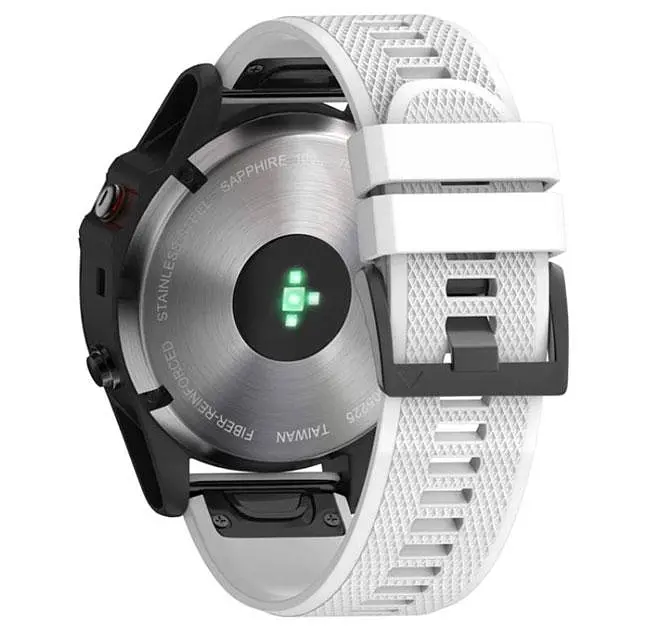 Силіконовий ремінець Primo для годинника Garmin Fenix 3/3HR/Fenix 5X/6X White - фото 2