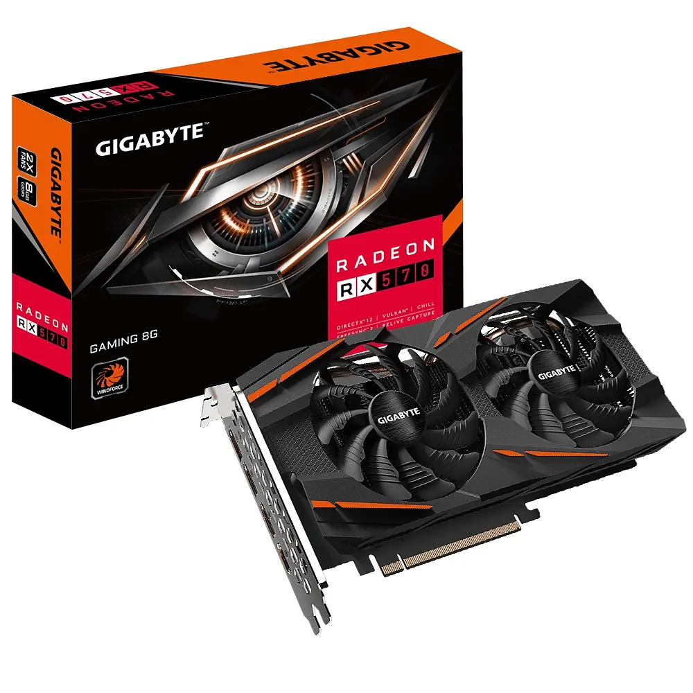 Відеокарта Gigabyte Radeon RX 570 Gaming 8G (GV-RX570GAMING-8GD) - фото 5