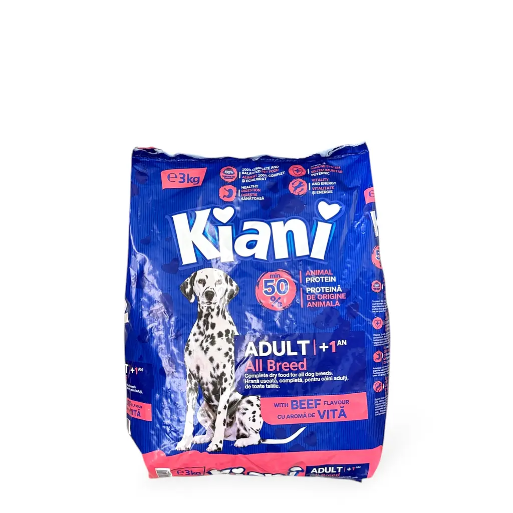 Сухий корм для собак Kiani 3 кг зі смаком яловичини