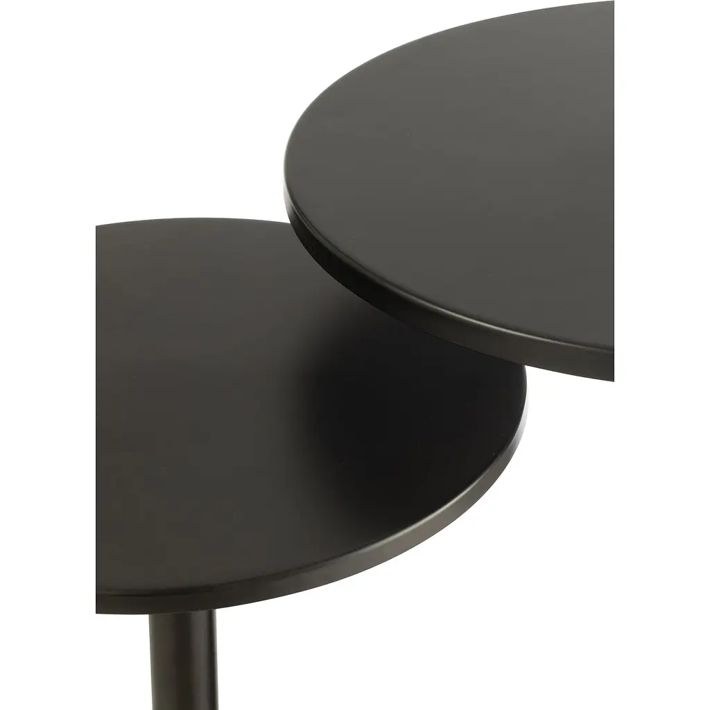 Кавовий столик J-line металічний чорний (46275)  - фото 3