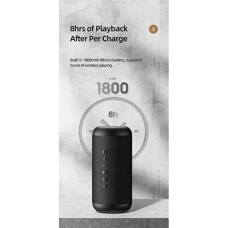 Портативна акустика Usams Portable Outdoor Wireless Speaker YX Series US-YX008 IPX6 10W чорна - фото 8
