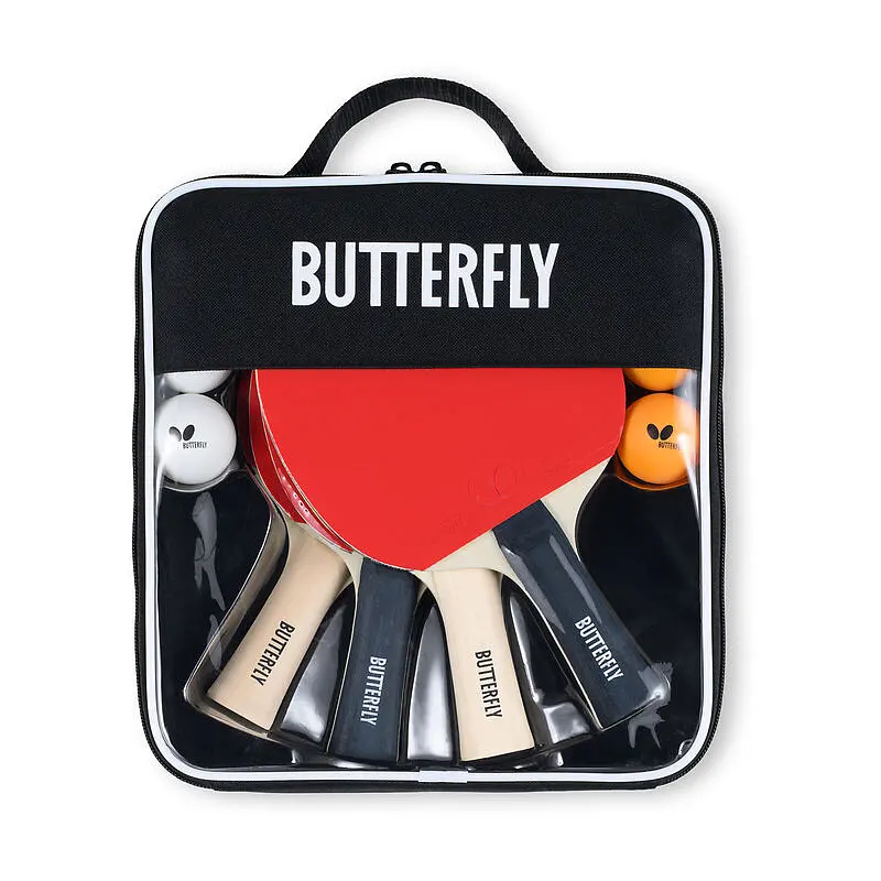 Набір для настільного тенісу Butterfly Racket Set Easy 4 Bats 6 Balls (6257643202)