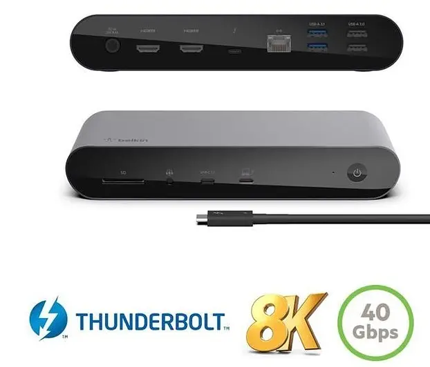 Belkin Докстанция USB-C Thunderbolt 4 Triple Display Dock 8K - фото 7