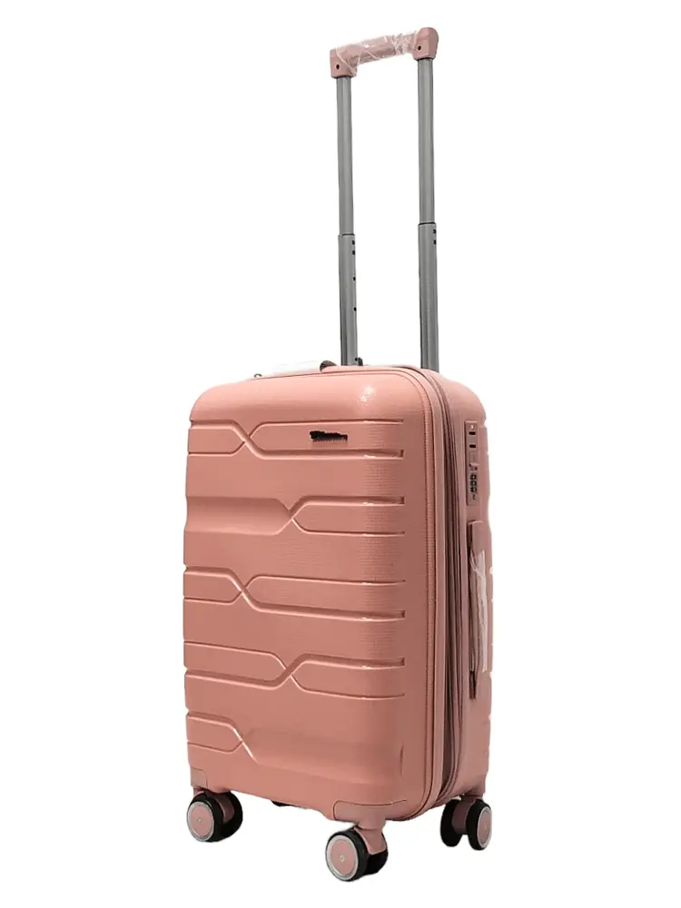 Валіза маленька S поліпропілен Milano bag 0306 56×35×24см 33л Рожевий - фото 2
