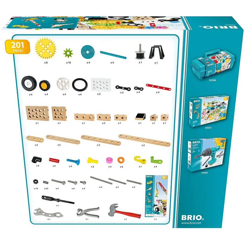 Конструктор Brio Builder 201 елемент (34604) - фото 7
