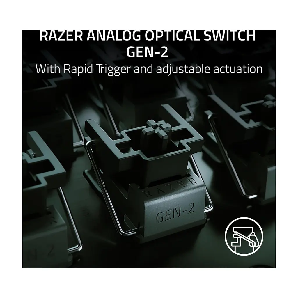 Клавіатура Razer Huntsman V3 Pro Mini USB UA Black (RZ03-04990100-R3M1) - фото 5