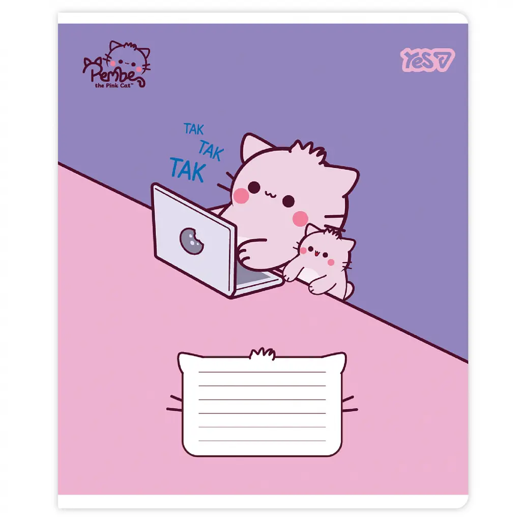 Набір зошитів Yes Pembe the Cat 18 аркушів у лінію 25 шт. (769046) - фото 4