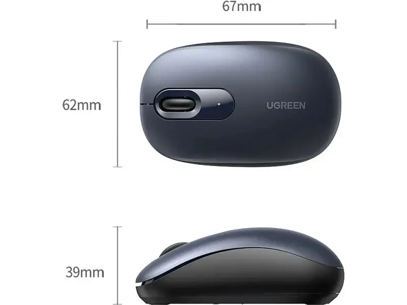 Миша UGREEN MU105 Portable Deep Blue (90550) - фото 5