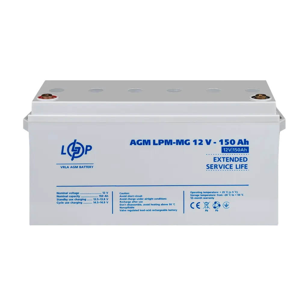 Акумулятор мультигелевий LPM-MG 12 V - 150 Ah - фото 2