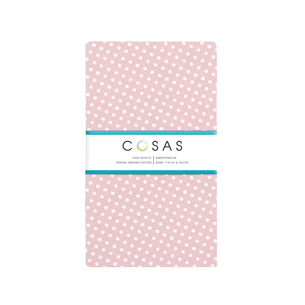 Простирадло на резинці для коляски та люльки Cosas Rose Dots 40х80х5 см (DropRose_FittedStroller_40х80) - фото 6