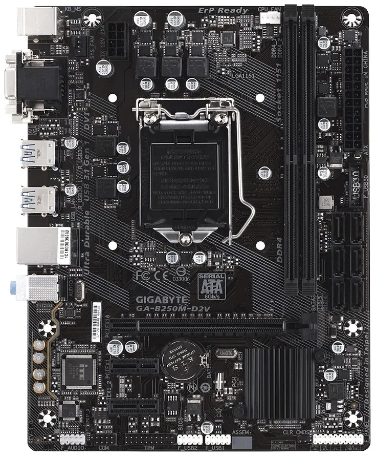 Материнська плата Gigabyte GA-B250M-D2V (GA-B250M-D2V) Б/В - фото 3