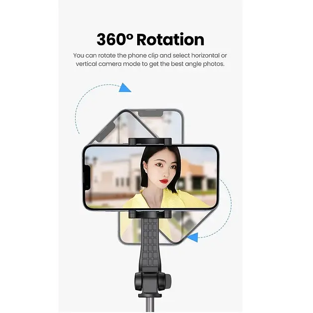 Селфи-монопод Ugreen Selfie Stick Black LP508 - фото 4
