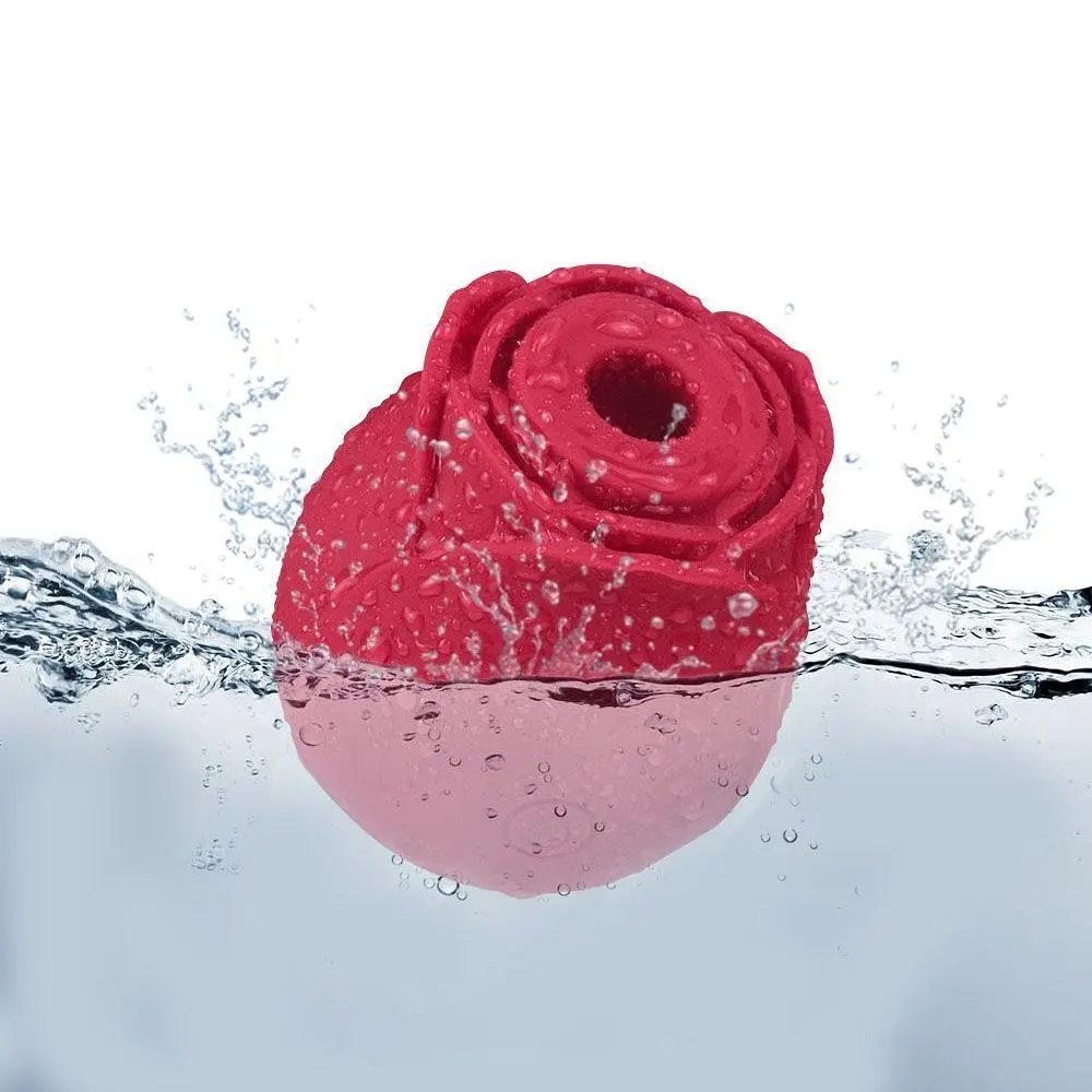 Вакуумний стимулятор клітора Unihorn Red Rose, 6,2 см (червоний) - фото 2