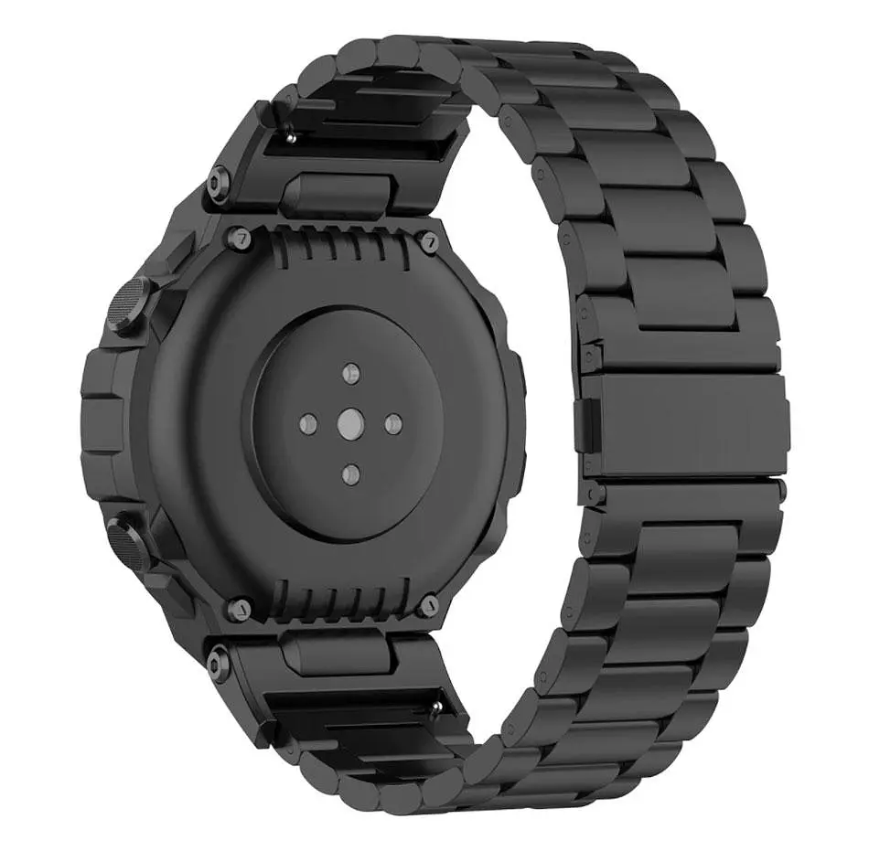 Металевий ремінець Primolux для смарт-годинника Xiaomi Amazfit T-Rex (A1918/A1919)/Amazfit T-Rex Pro Black - фото 2