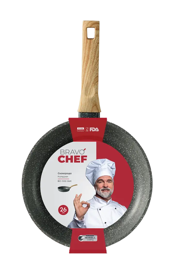 Сковорода Bravo Chef глибока 26 см (7133020) - фото 5