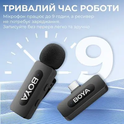 Мікрофон Boya (BY-V10) Type-C Black (BY-V10) - фото 9
