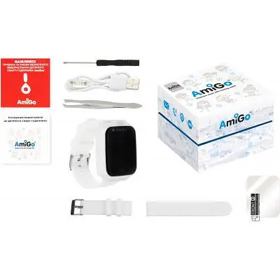 Дитячий розумний годинник Amigo GO006 GPS 4G Wifi Videocall White - фото 5
