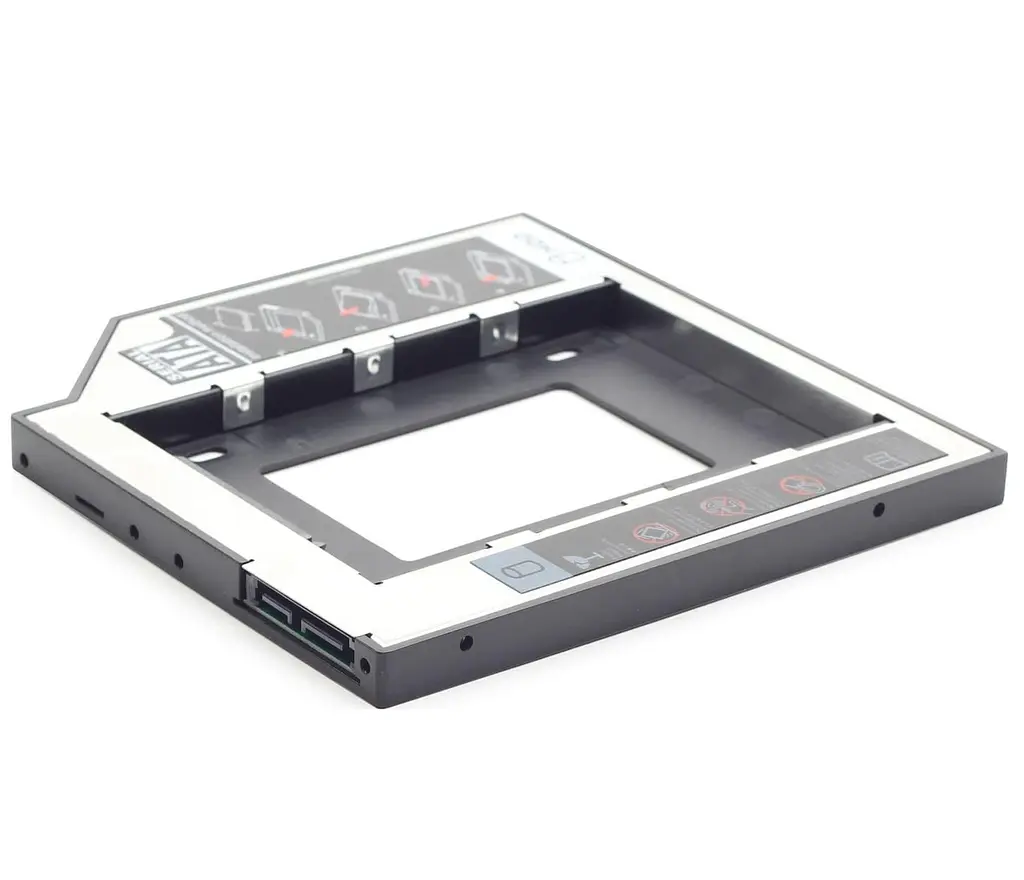 Зовнішня кишеня Gembird HDD 2,5" для ноутбука в отсек CD-ROM MF-95-01 (9.5 мм) (MF-95-01) - фото 2
