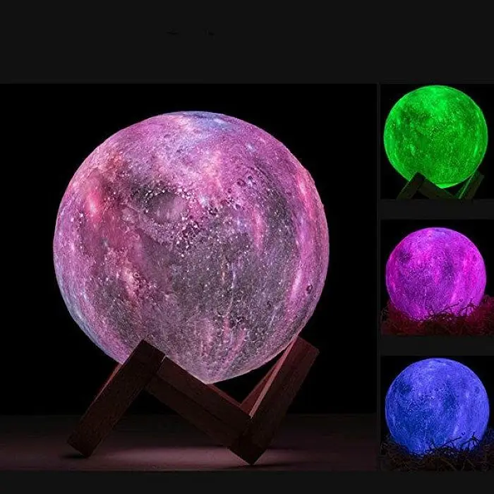Настільний нічник світильник-светр Magic 3D COLOR Moon Light RGB з пультом - фото 6
