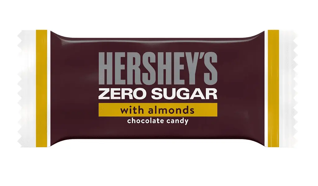 Шоколадні цукерки Hershey's Zero Sugar Chocolate with Almonds Candy 144г - фото 3