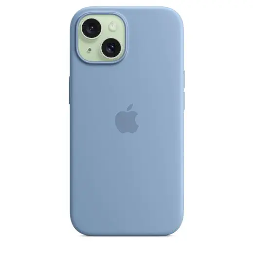 Силіконовий чохол CasePro Silicone Case with MagSafe Winter Blue для iPhone 15 - фото 4