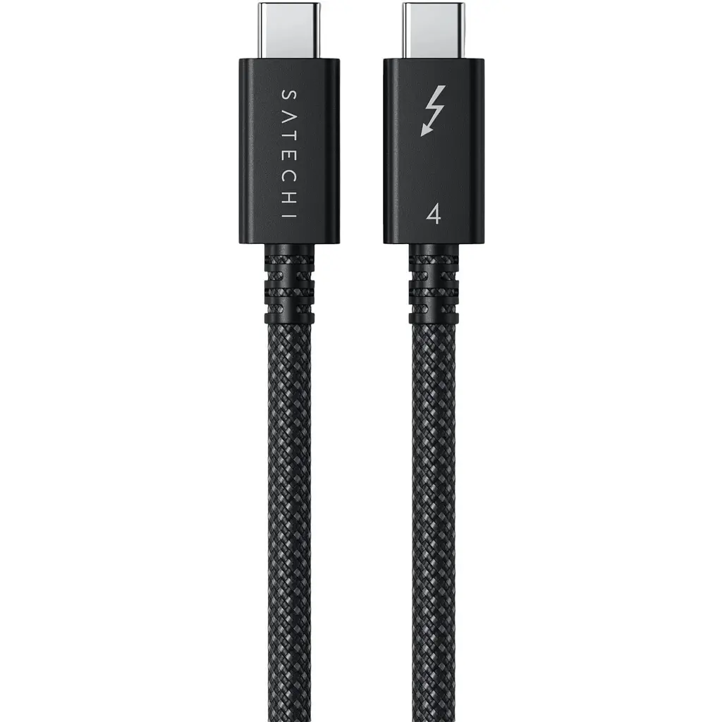 Кабель Satechi Thunderbolt 4 Pro 240W Black 1 м (ST-YTB100K) - фото 2