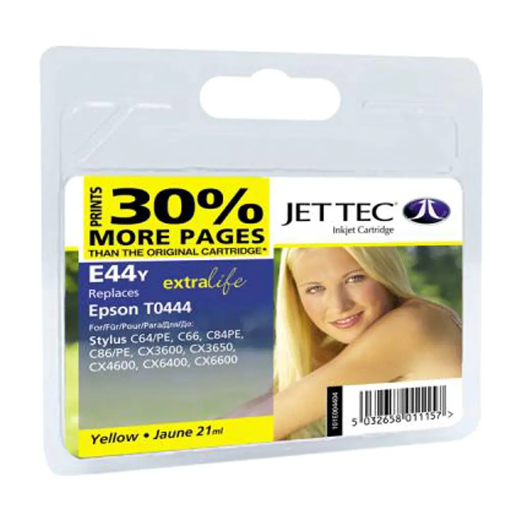Картридж Jet Tec Epson Stylus C64/C84 Yellow (110E004404)