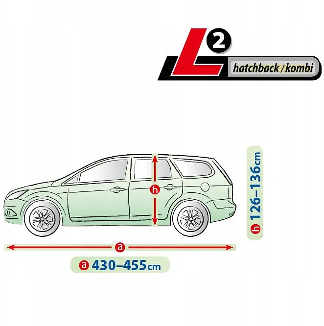 Тент автомобільний для Хечбека Універсала L2 455 х 148 x 136 см Membrane Garage (5-4728-248-3050) - фото 2