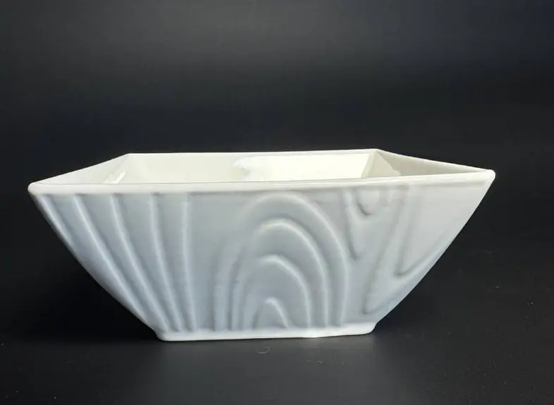 Фарфоровая пиала 15,5×15.5×7 см RG 2203 - глубокая квадратная миска для супов, салатов и закусок - фото 3