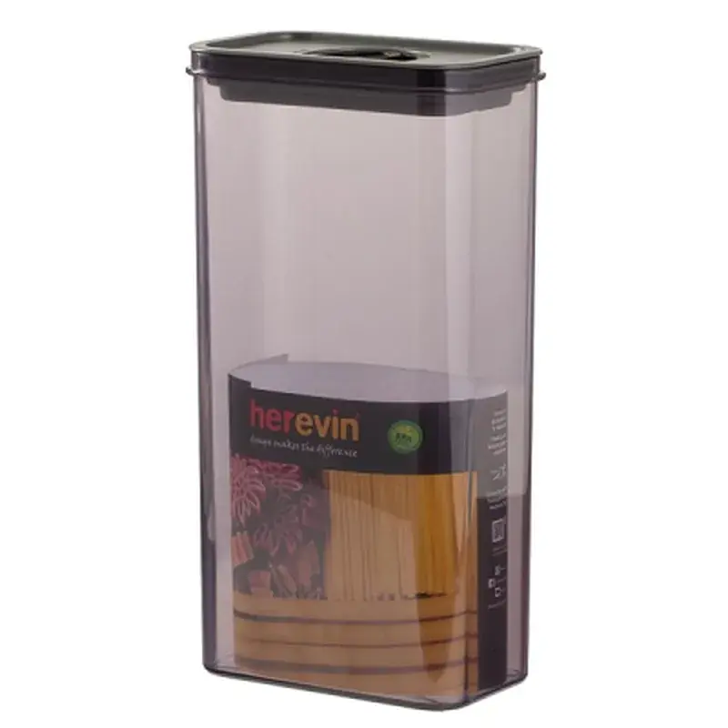 Харчовий контейнер Herevin Canister-Vacuum Lid-White-Black вакумна кришка 3 л (161194-000) - фото 3