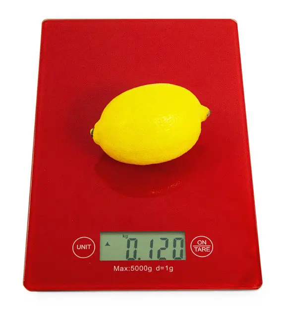 Настольные кухонные электронные весы Domotec MS-912 для взвешивания продуктов до 5 кг Красные - фото 2