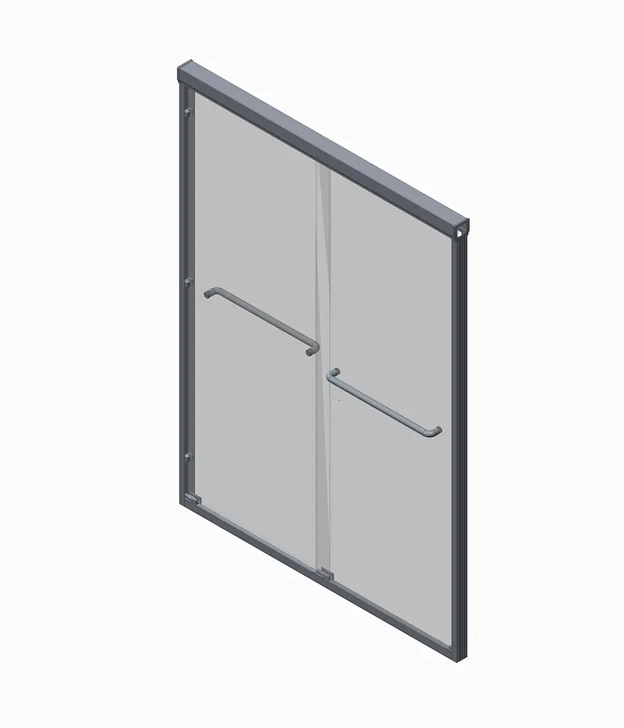 Двері в нішу Koer SR SD03-140x200-TR-01 прозоре скло Easy Clean 8 мм, хром KR5385, універсальні, прозорий, хром - фото 6