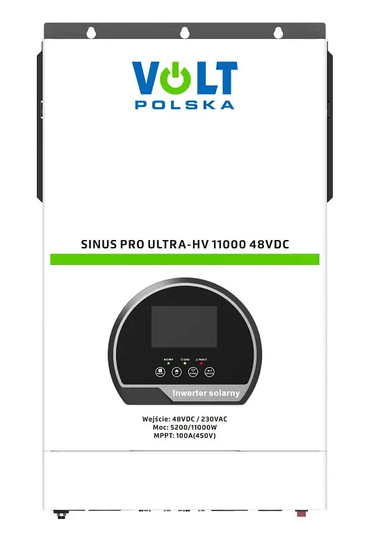 Сонячний інвертор Volt Polska ULTRA-HV 11000 48/230V (5200/11000W) + 100A MPPT (450V) (3SSHV50048) - фото 2